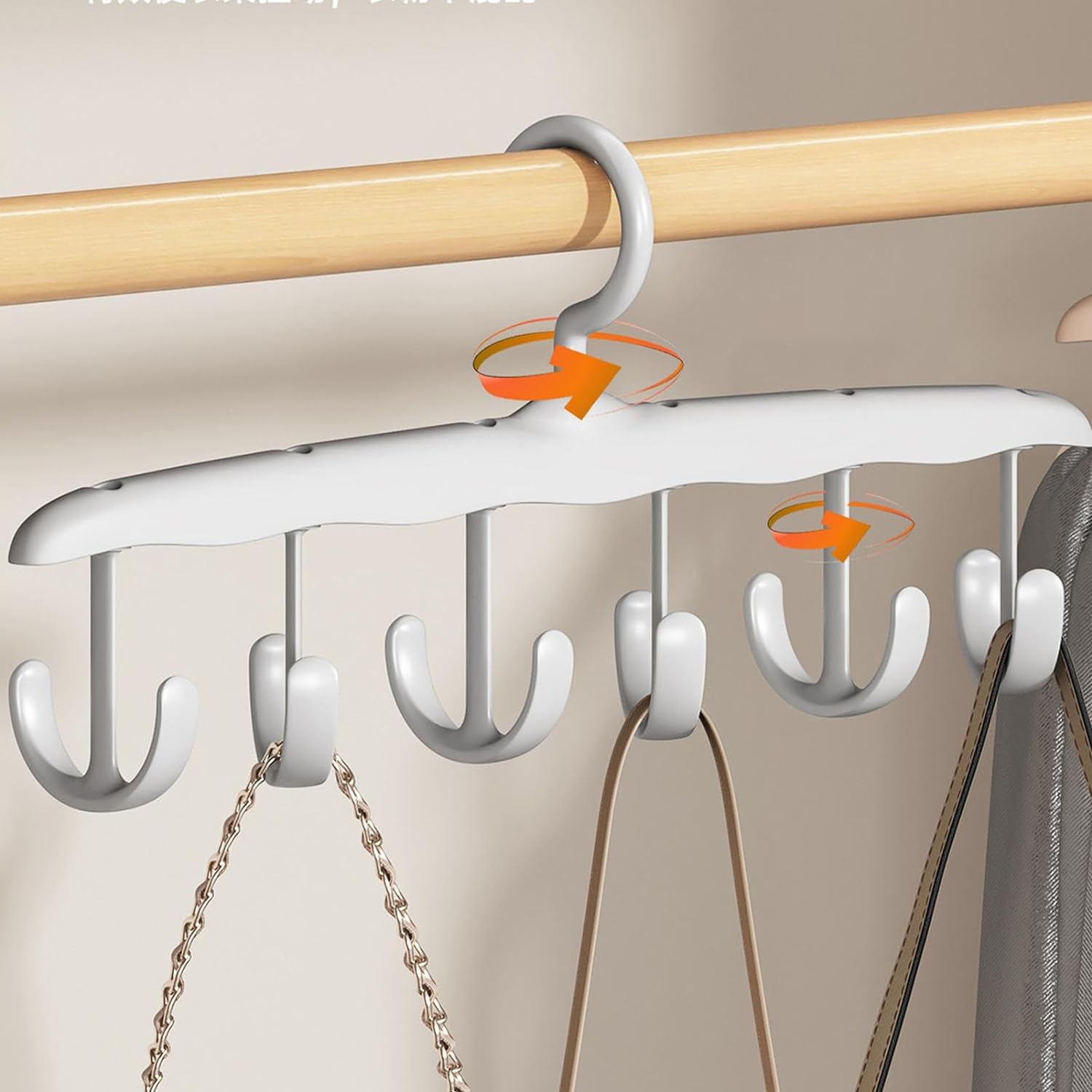 13948 Tank Top Hanger, 12-Hook Space Saving Hanger, Capacity Rotatable Wood Space Saving Hanger Closet Organizers and Storage for Dorm & Apartment for Tank Top 13948 Tank Top Hanger, 12-Hook Space Saving Hanger, Capacity Rotatable Wood Space Saving Hanger Closet Organizers and Storage for Dorm & Apartment for Tank Top